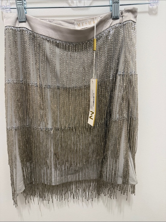 Mes Demoiselles Dresses & Skirts - MESHKI NWT Sofia beaded fringe skirt